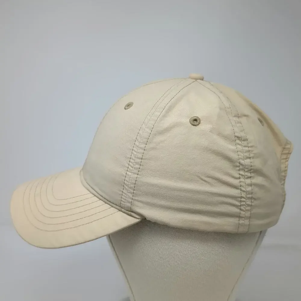 Dockers Baseball Cap Beige One Size Cotton Nylon Blend Slideback Strap Golf Hat
